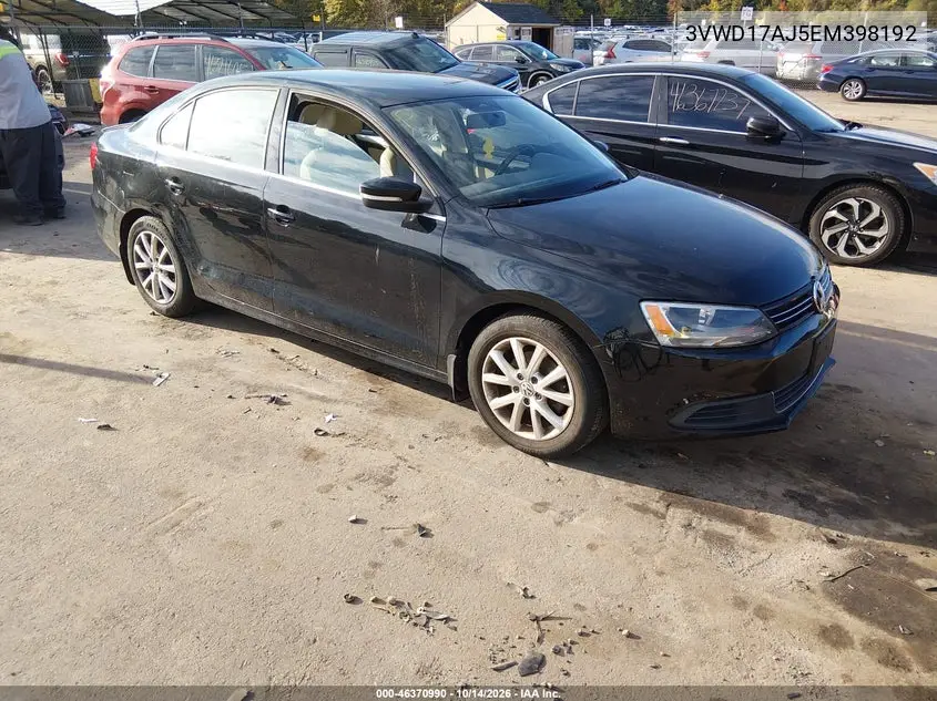 VOLKSWAGEN JETTA 2014, VIN 3VWD17AJ5EM398192