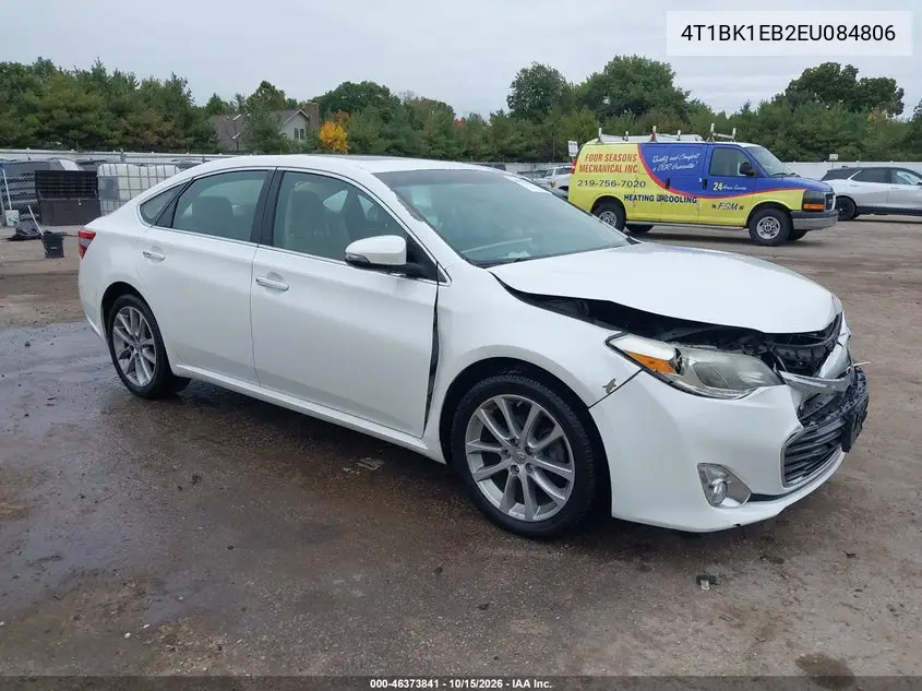 TOYOTA AVALON 2014, VIN 4T1BK1EB2EU084806