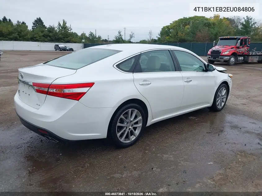 2014 TOYOTA AVALON VIN 4T1BK1EB2EU084806 — фото 4
