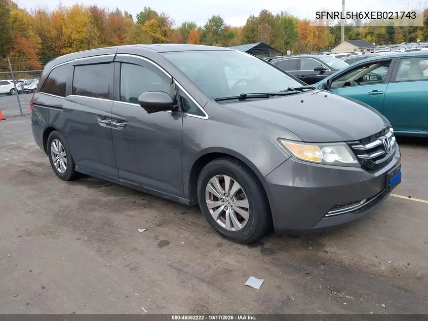 HONDA ODYSSEY 2014, VIN 5FNRL5H6XEB021743