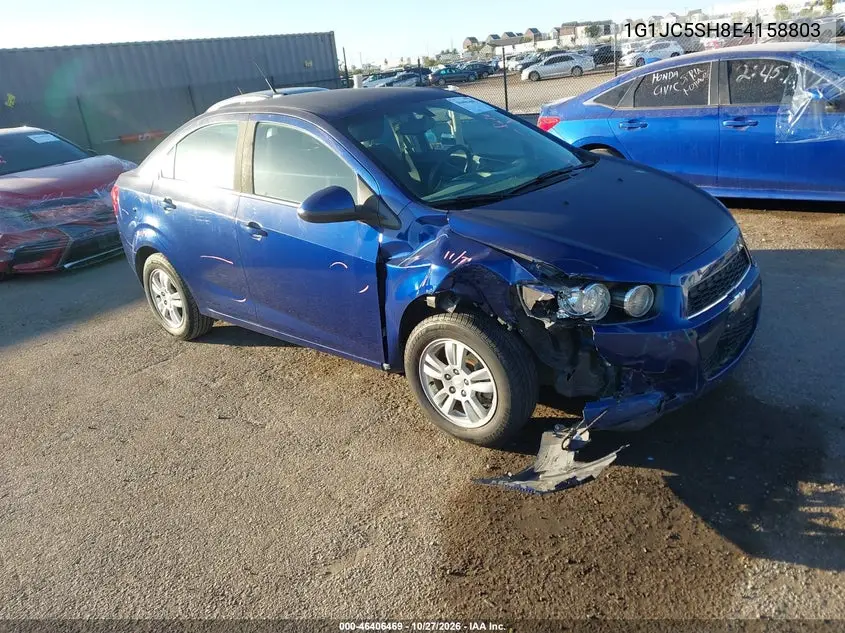 CHEVROLET SONIC 2014, VIN 1G1JC5SH8E4158803