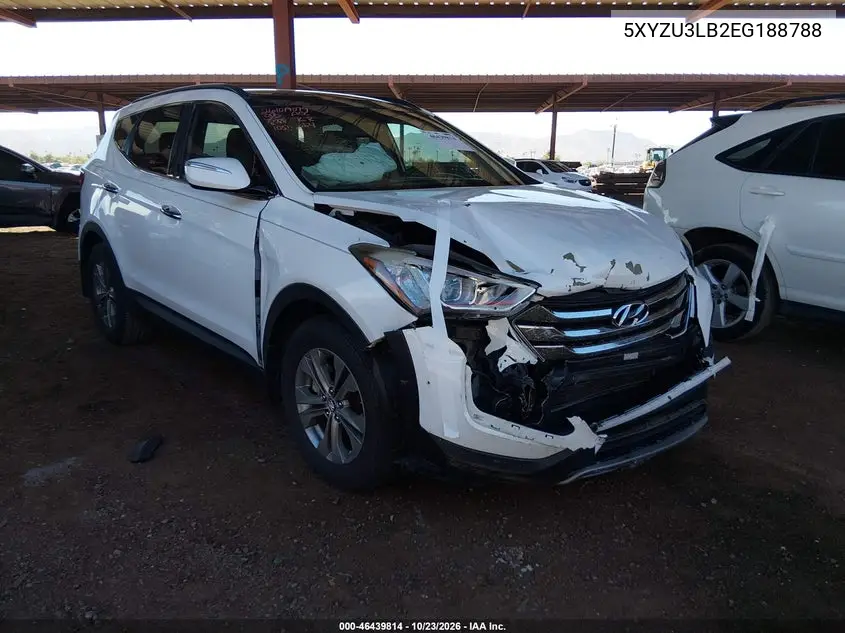 HYUNDAI SANTA FE 2014, VIN 5XYZU3LB2EG188788