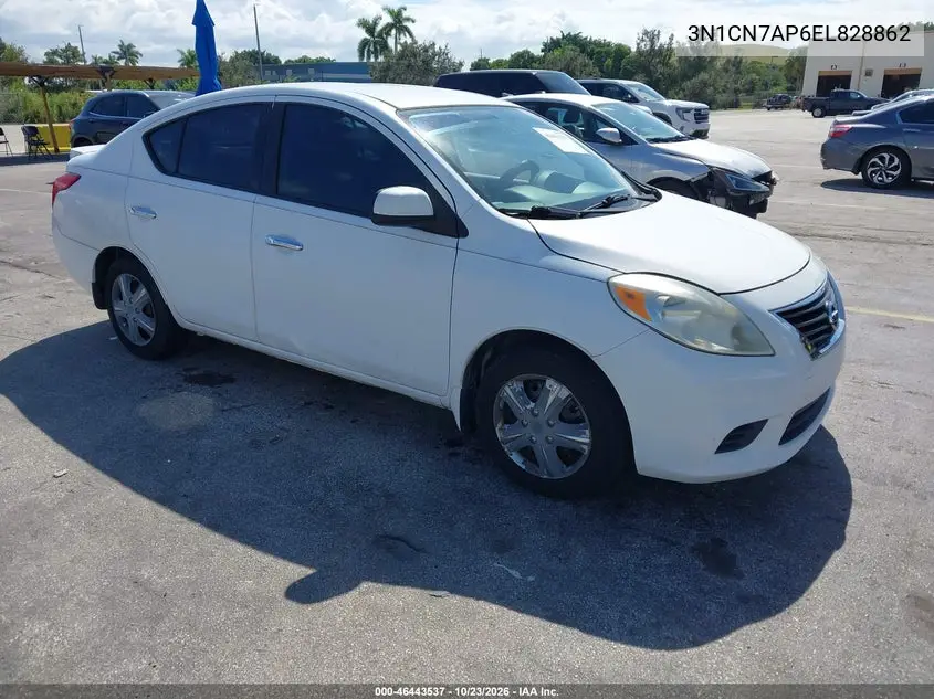 NISSAN VERSA 2014, VIN 3N1CN7AP6EL828862