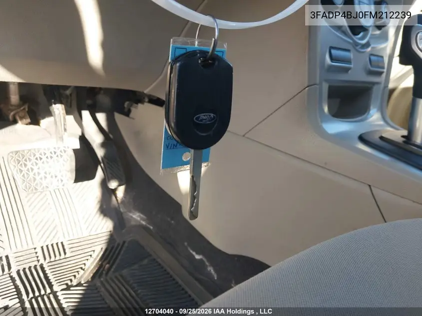 2015 FORD FIESTA VIN 3FADP4BJ0FM212239 — фото 10