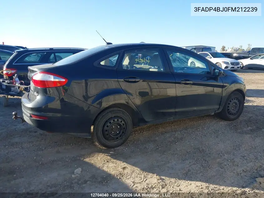 2015 FORD FIESTA VIN 3FADP4BJ0FM212239 — фото 12