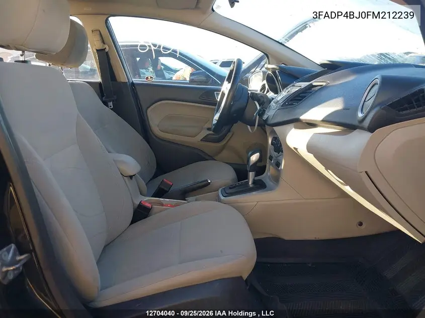 2015 FORD FIESTA VIN 3FADP4BJ0FM212239 — фото 5