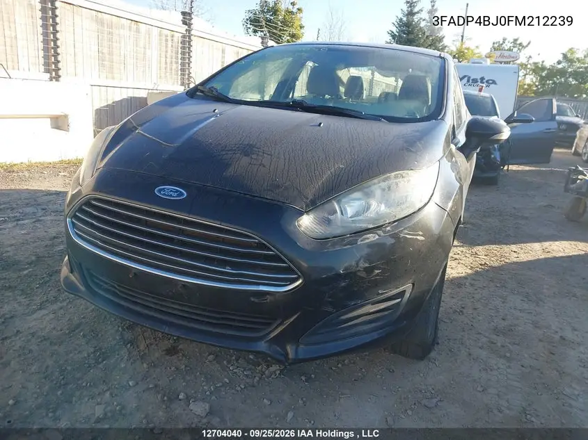 2015 FORD FIESTA VIN 3FADP4BJ0FM212239 — фото 6