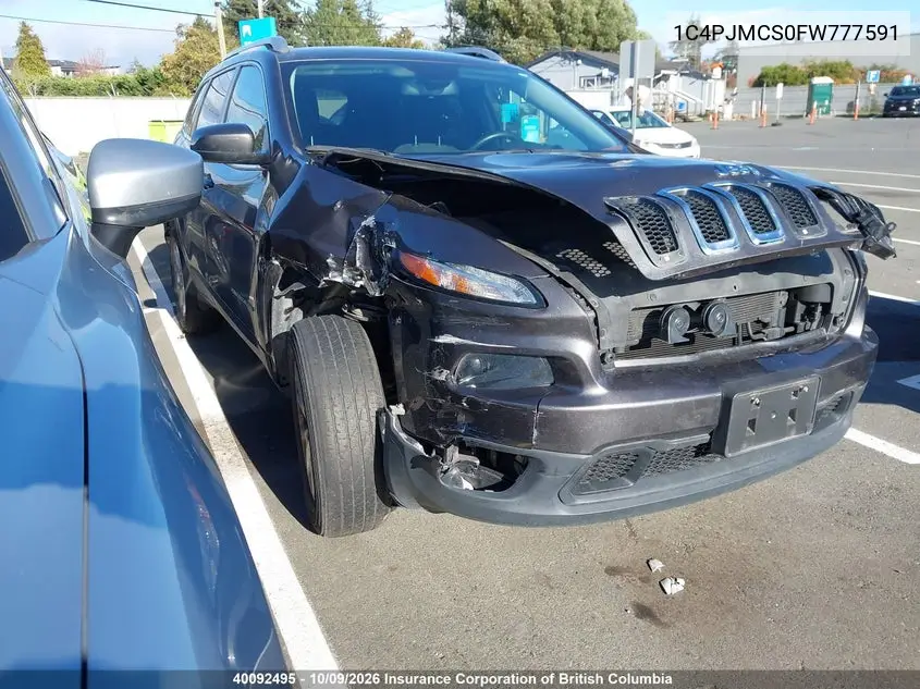 JEEP CHEROKEE 2015, VIN 1C4PJMCS0FW777591