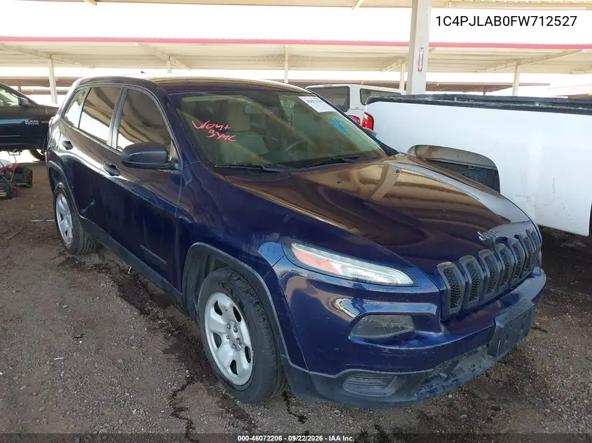 JEEP CHEROKEE 2015, VIN 1C4PJLAB0FW712527
