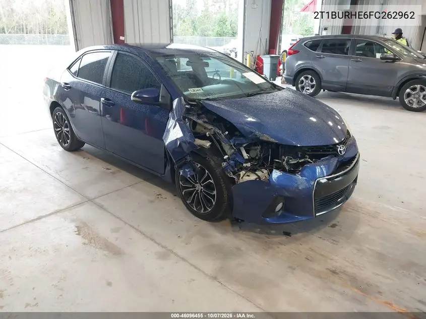 TOYOTA COROLLA 2015, VIN 2T1BURHE6FC262962