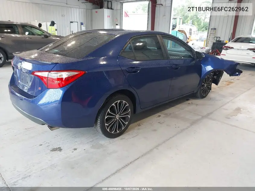 2015 TOYOTA COROLLA VIN 2T1BURHE6FC262962 — фото 4