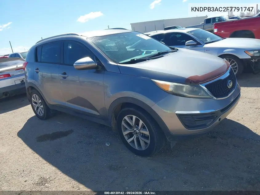 KIA SPORTAGE 2015, VIN KNDPB3AC2F7791747