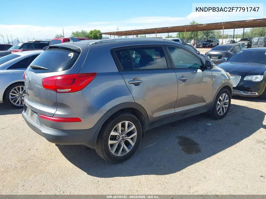 2015 KIA SPORTAGE VIN KNDPB3AC2F7791747 — фото 4