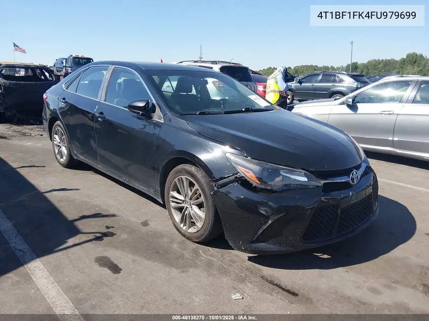 TOYOTA CAMRY 2015, VIN 4T1BF1FK4FU979699