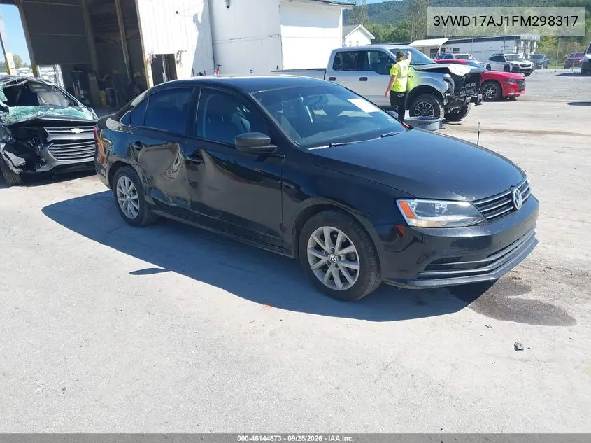 VOLKSWAGEN JETTA 2015, VIN 3VWD17AJ1FM298317