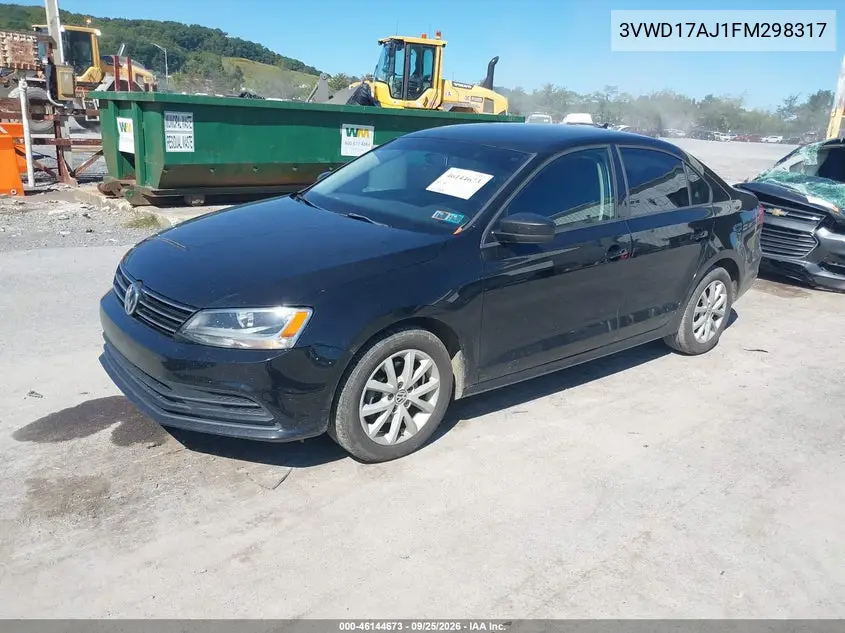 2015 VOLKSWAGEN JETTA VIN 3VWD17AJ1FM298317 — фото 2