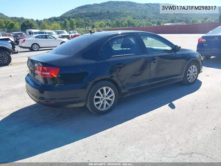2015 VOLKSWAGEN JETTA VIN 3VWD17AJ1FM298317 — фото 4