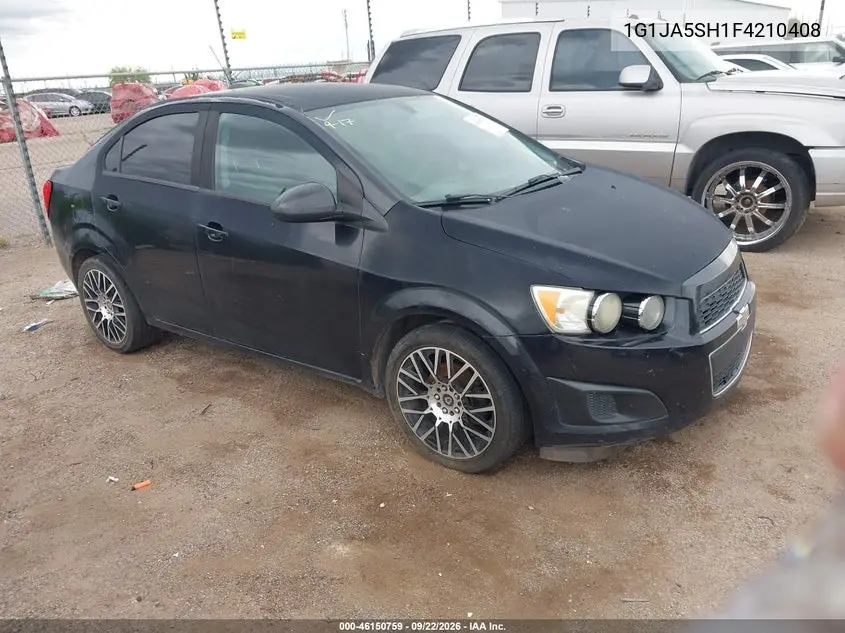 CHEVROLET SONIC 2015, VIN 1G1JA5SH1F4210408