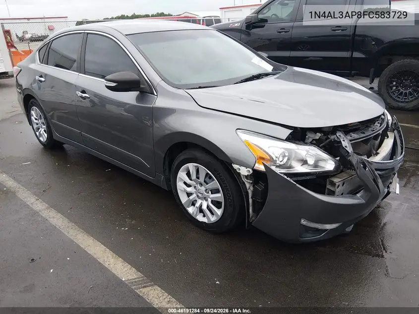 NISSAN ALTIMA 2015, VIN 1N4AL3AP8FC583729