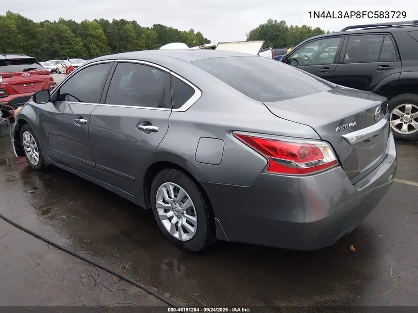 2015 NISSAN ALTIMA VIN 1N4AL3AP8FC583729 — фото 3