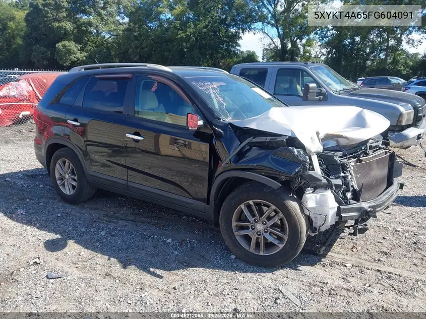 KIA SORENTO 2015, VIN 5XYKT4A65FG604091