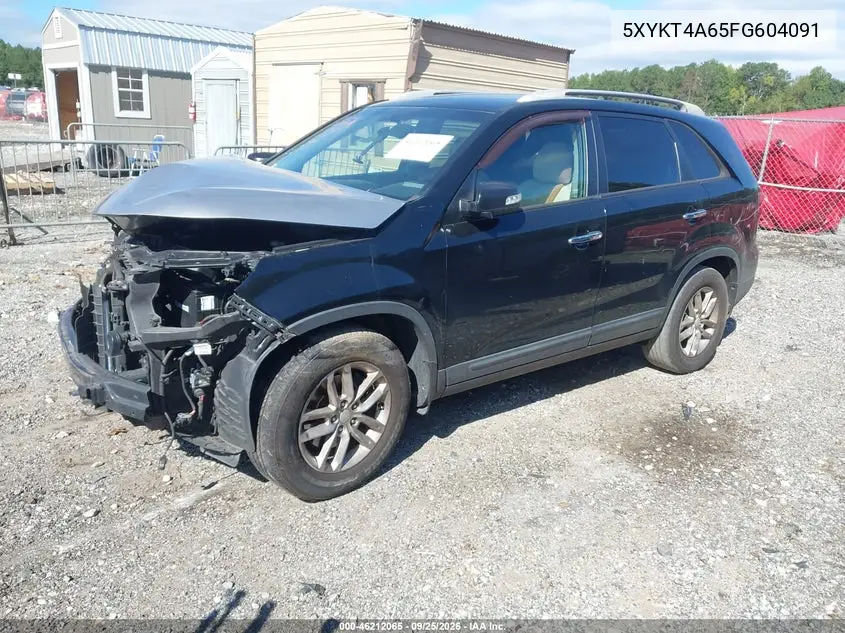2015 KIA SORENTO VIN 5XYKT4A65FG604091 — фото 2
