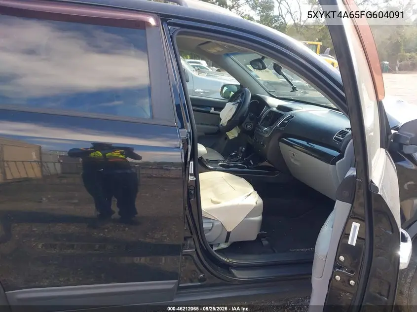 2015 KIA SORENTO VIN 5XYKT4A65FG604091 — фото 5