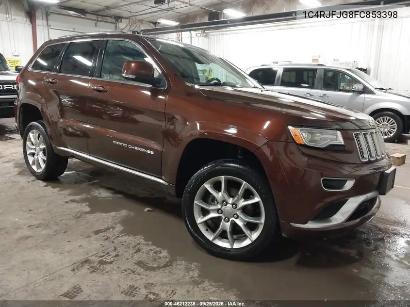 JEEP GRAND CHEROKEE 2015, VIN 1C4RJFJG8FC853398