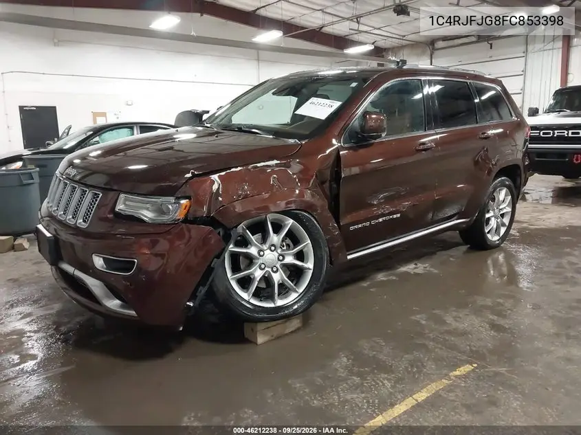 2015 JEEP GRAND CHEROKEE VIN 1C4RJFJG8FC853398 — фото 2