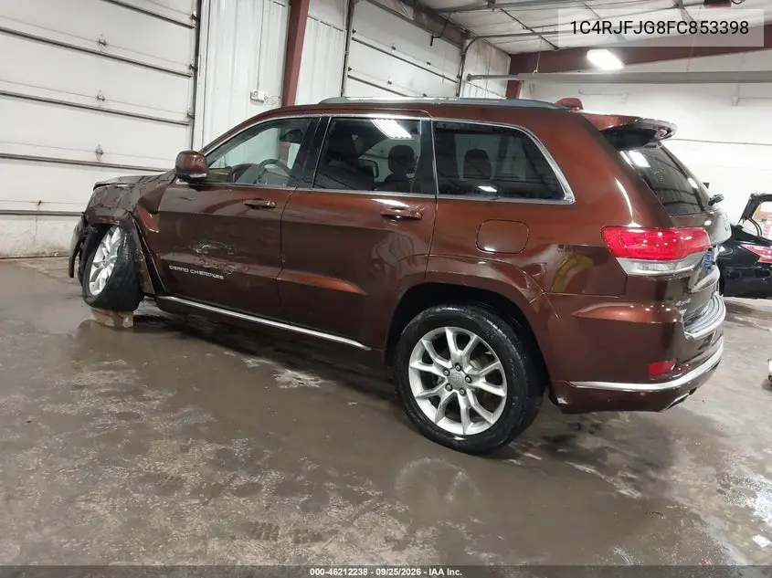 2015 JEEP GRAND CHEROKEE VIN 1C4RJFJG8FC853398 — фото 3
