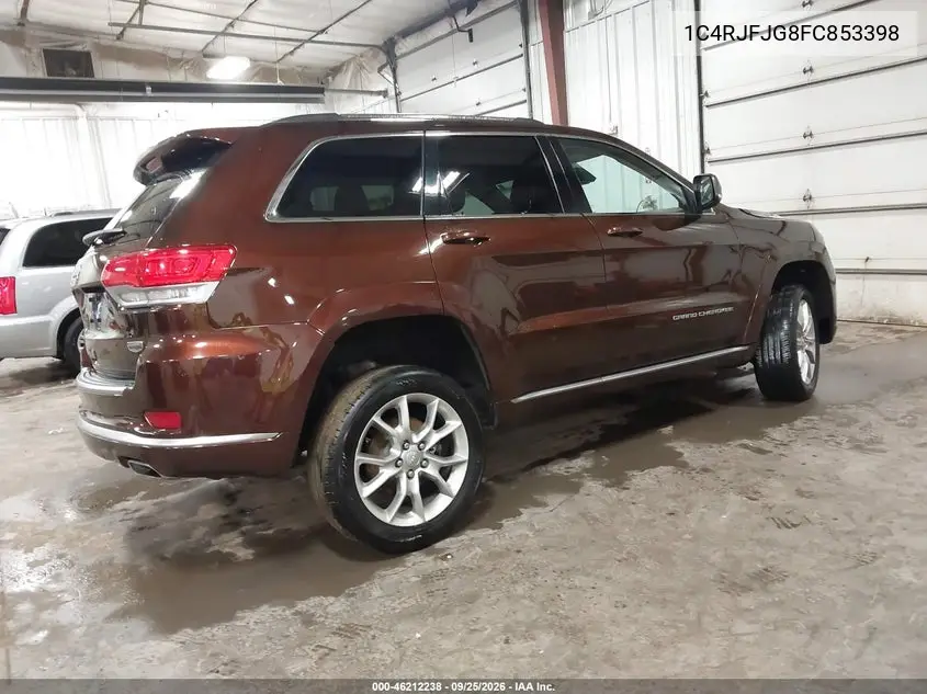 2015 JEEP GRAND CHEROKEE VIN 1C4RJFJG8FC853398 — фото 4