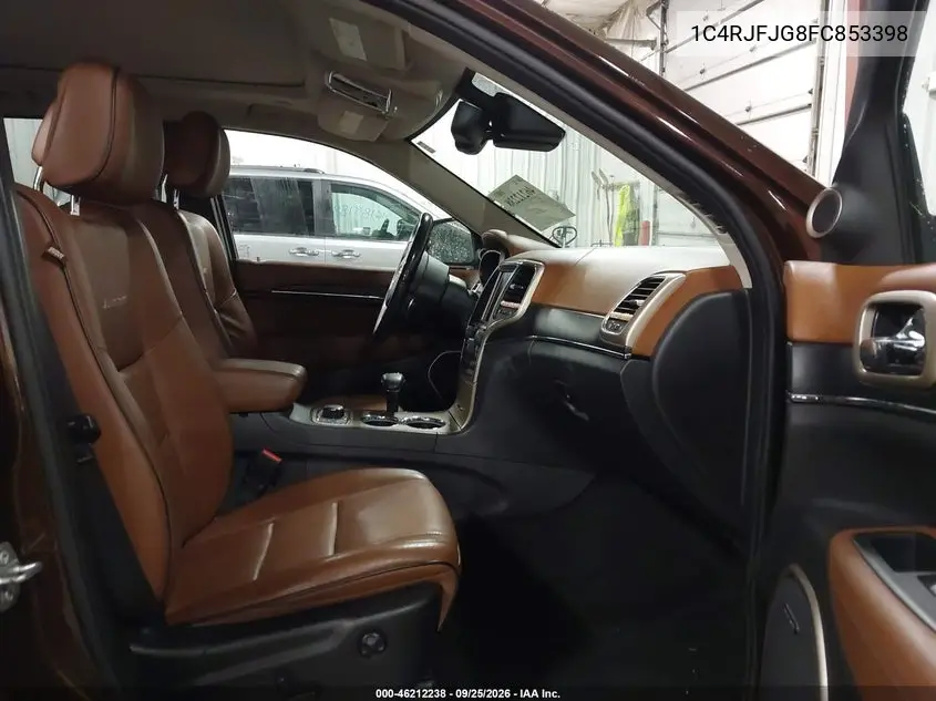 2015 JEEP GRAND CHEROKEE VIN 1C4RJFJG8FC853398 — фото 5