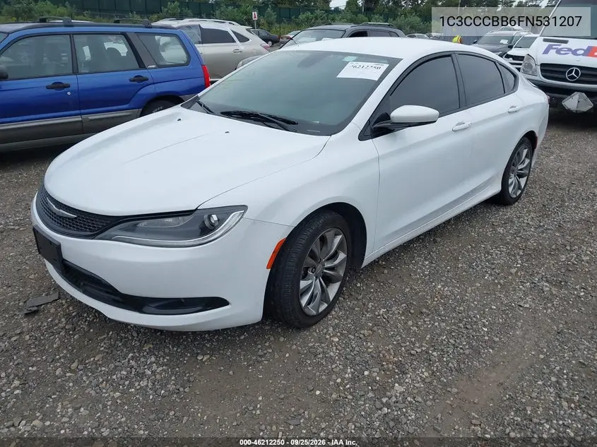 2015 CHRYSLER 200 VIN 1C3CCCBB6FN531207 — фото 2