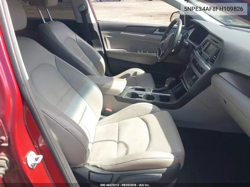 2015 HYUNDAI SONATA VIN 5NPE34AF8FH109826 — фото 5