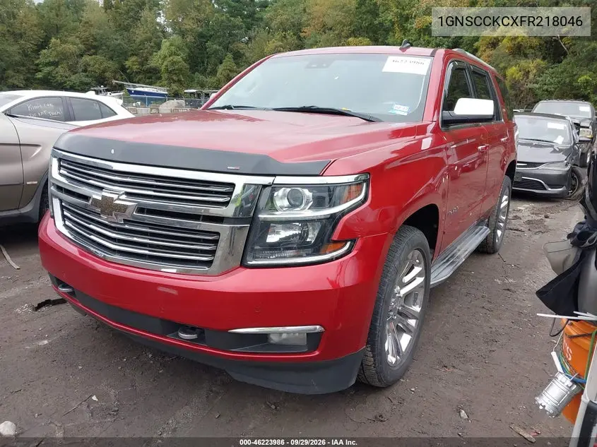2015 CHEVROLET TAHOE VIN 1GNSCCKCXFR218046 — фото 2