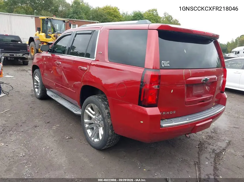 2015 CHEVROLET TAHOE VIN 1GNSCCKCXFR218046 — фото 3