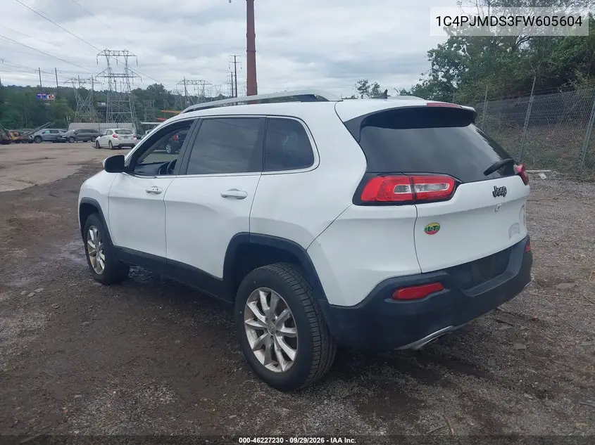 2015 JEEP CHEROKEE VIN 1C4PJMDS3FW605604 — фото 3