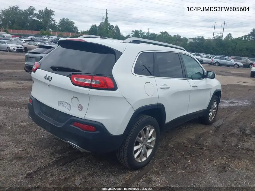 2015 JEEP CHEROKEE VIN 1C4PJMDS3FW605604 — фото 4