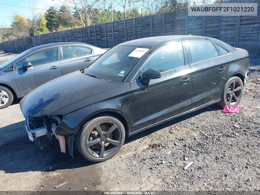 2015 AUDI A3 VIN WAUBFGFF2F1021220 — фото 2
