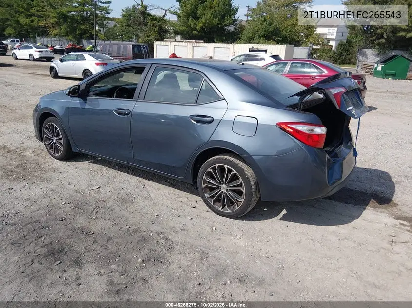2015 TOYOTA COROLLA VIN 2T1BURHE1FC265543 — фото 3