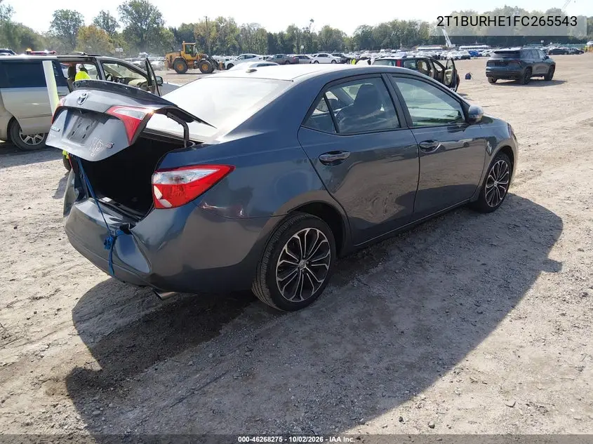 2015 TOYOTA COROLLA VIN 2T1BURHE1FC265543 — фото 4