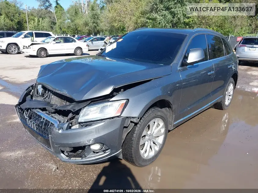 2015 AUDI Q5 VIN WA1CFAFP4FA133637 — фото 2