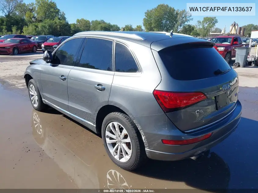 2015 AUDI Q5 VIN WA1CFAFP4FA133637 — фото 3