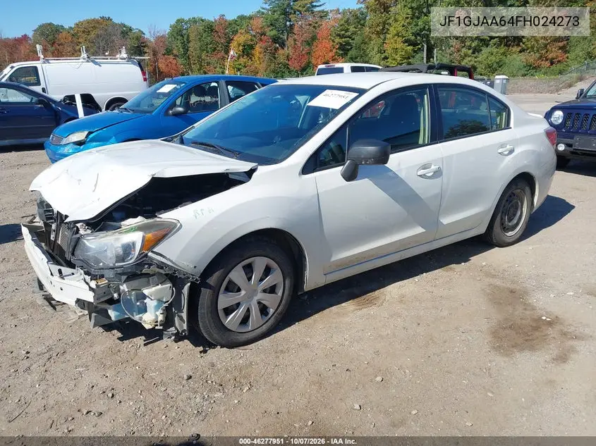 2015 SUBARU IMPREZA VIN JF1GJAA64FH024273 — фото 2