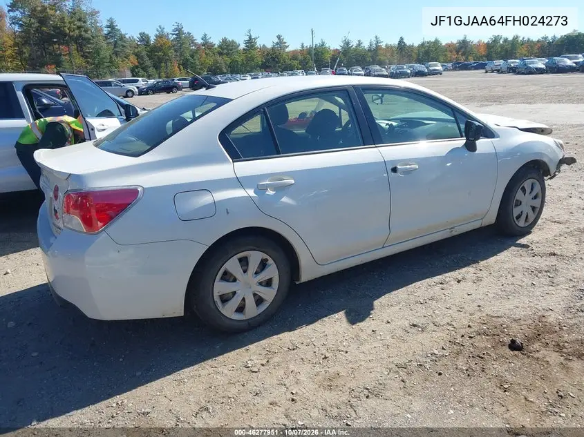 2015 SUBARU IMPREZA VIN JF1GJAA64FH024273 — фото 4