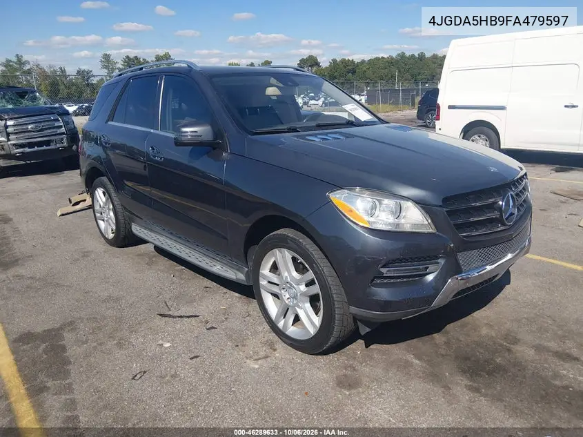 MERCEDES M-KLASSE 2015, VIN 4JGDA5HB9FA479597