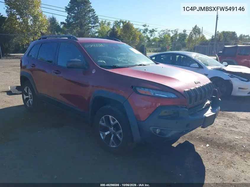 JEEP CHEROKEE 2015, VIN 1C4PJMBSXFW549146