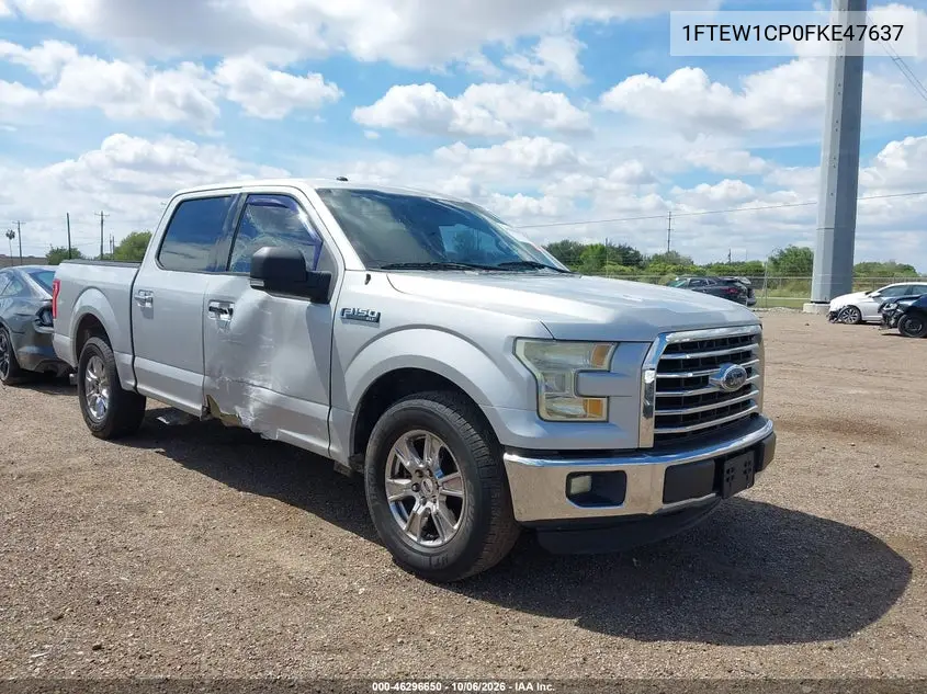 FORD F-150 2015, VIN 1FTEW1CP0FKE47637