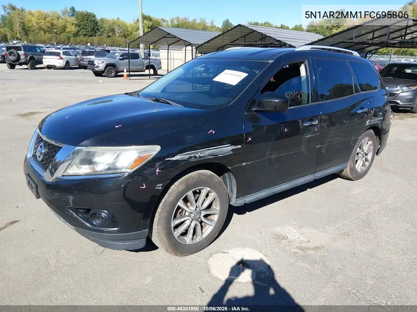 2015 NISSAN PATHFINDER VIN 5N1AR2MM1FC695806 — фото 2