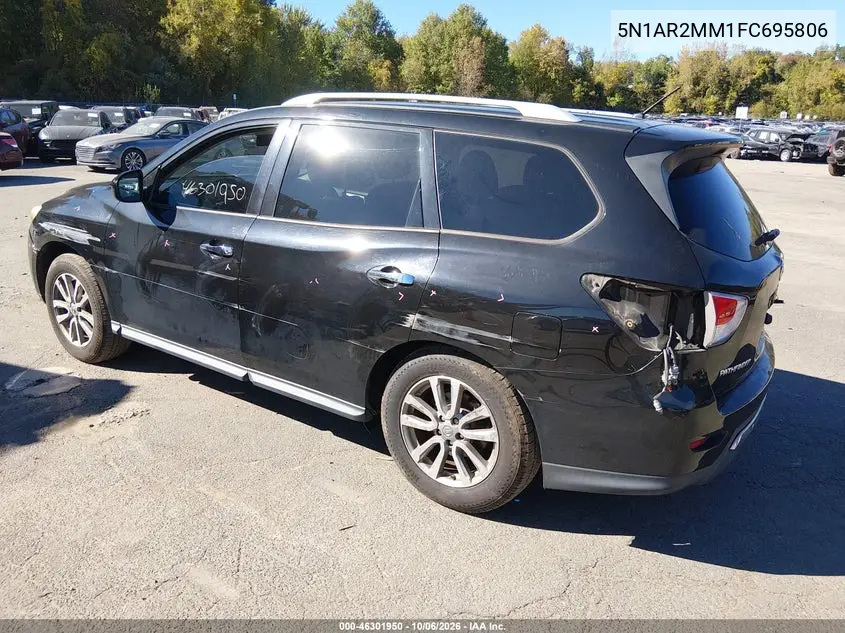 2015 NISSAN PATHFINDER VIN 5N1AR2MM1FC695806 — фото 3